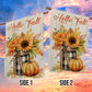 Autumn Embrace Sunflowers and Pumpkins Flag, Hello Fall, Garden Flag - House Flag Decor, Thanksgiving Flag Gift