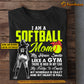 Personalized Softball Mom Daughter T-shirt, I Am A Softball Mom Tee Mother's Day Gift For Mom From Softball Girl