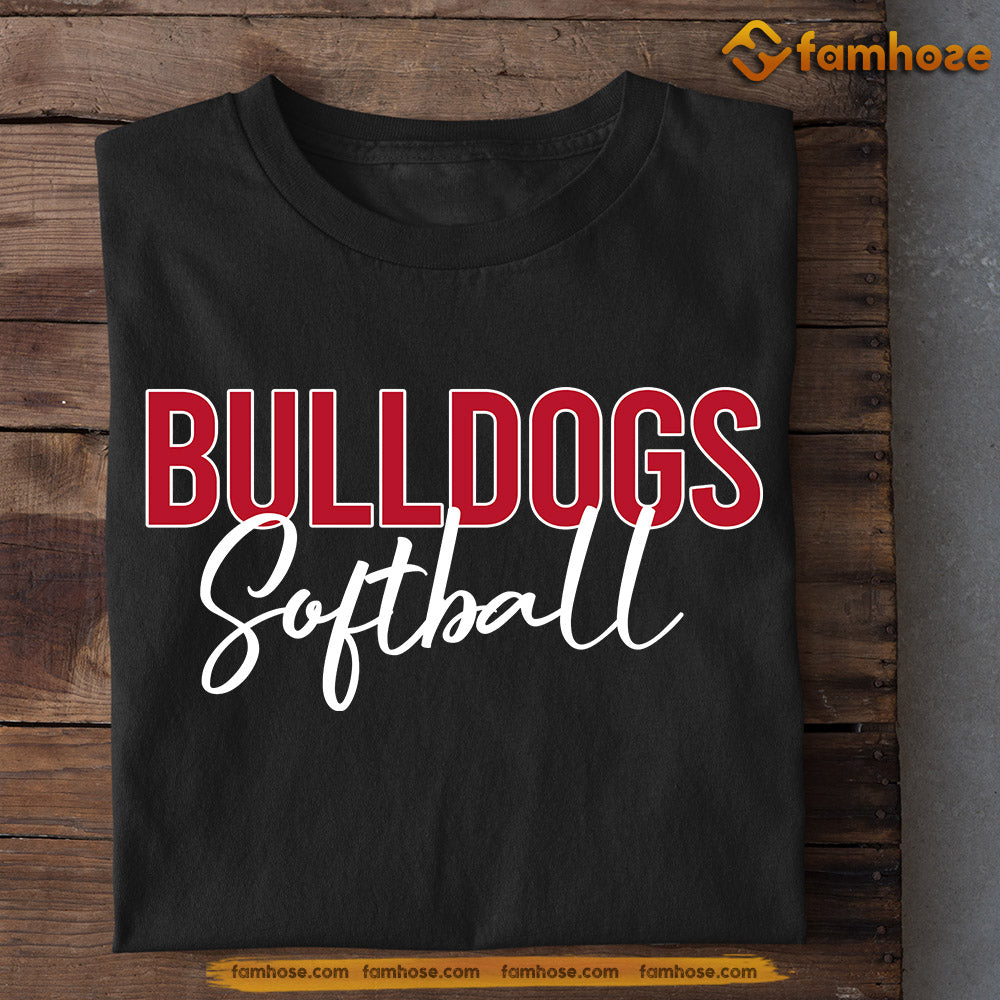 Personalized Softball T-shirt, Bulldogs, Gift For Softball Lovers, Softball Tees, Softball Girls