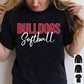 Personalized Softball T-shirt, Bulldogs, Gift For Softball Lovers, Softball Tees, Softball Girls