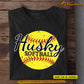 Personalized Softball T-shirt, Husky, Gift For Softball Lovers, Softball Tees, Softball Girls