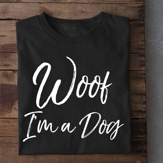 Cool Halloween Dog T-shirt, Woof I'm A Dog, Gift For Dog Lovers, Dog Owners, Dog Tees