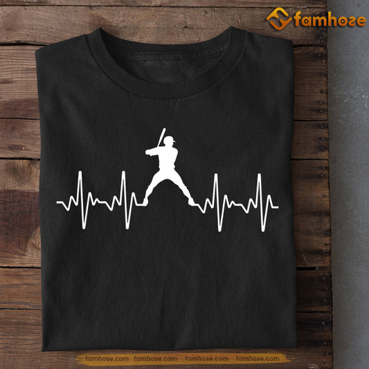 Baseball T-shirt, Do Act Like Me This Is My Heartbeat, Gift For Baseball Lovers, Baseball Tees