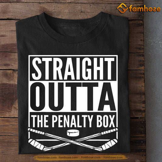 Funny Hockey T-shirt, Straight Outta The Penalty Box, Gift For Hockey Lovers, Hockey Tees