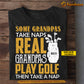 Funny Personalized Golf T-shirt, Real Grandpas Play Golf Then Take A Nap Sport Tees Father's Day Gift For Golf Lovers