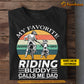 Personalized Motocross Dad Boy T-shirt, My Favorite Riding Buddy Calls Me Dad Tees Father's Day Gift For Motocross Lovers