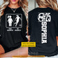 Personalized Soccer Parent Two-sided T-shirt, Your Daughter Vs My Daughter Sport Tees Gift For Soccer Lovers