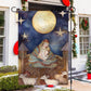 Embrace Of The Divine Mother, Christmas Garden Flag - House Flag, Nativity Religious Winter Christians Flag Gift