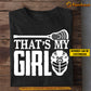 Personalized Lacrosse Girl T-shirt, That's My Girl Sport Tees Gift For Lacrosse Lovers