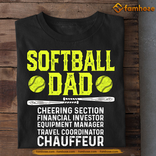 Funny Softball T-shirt, Softball Dad Investor Coordinator, Father's Day Gift For Softball Lovers, Softball Players