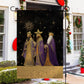 The Majestic Journey Of he Three Wise Men, Christmas Garden Flag - House Flag, Nativity Religious Winter Christians Flag Gift