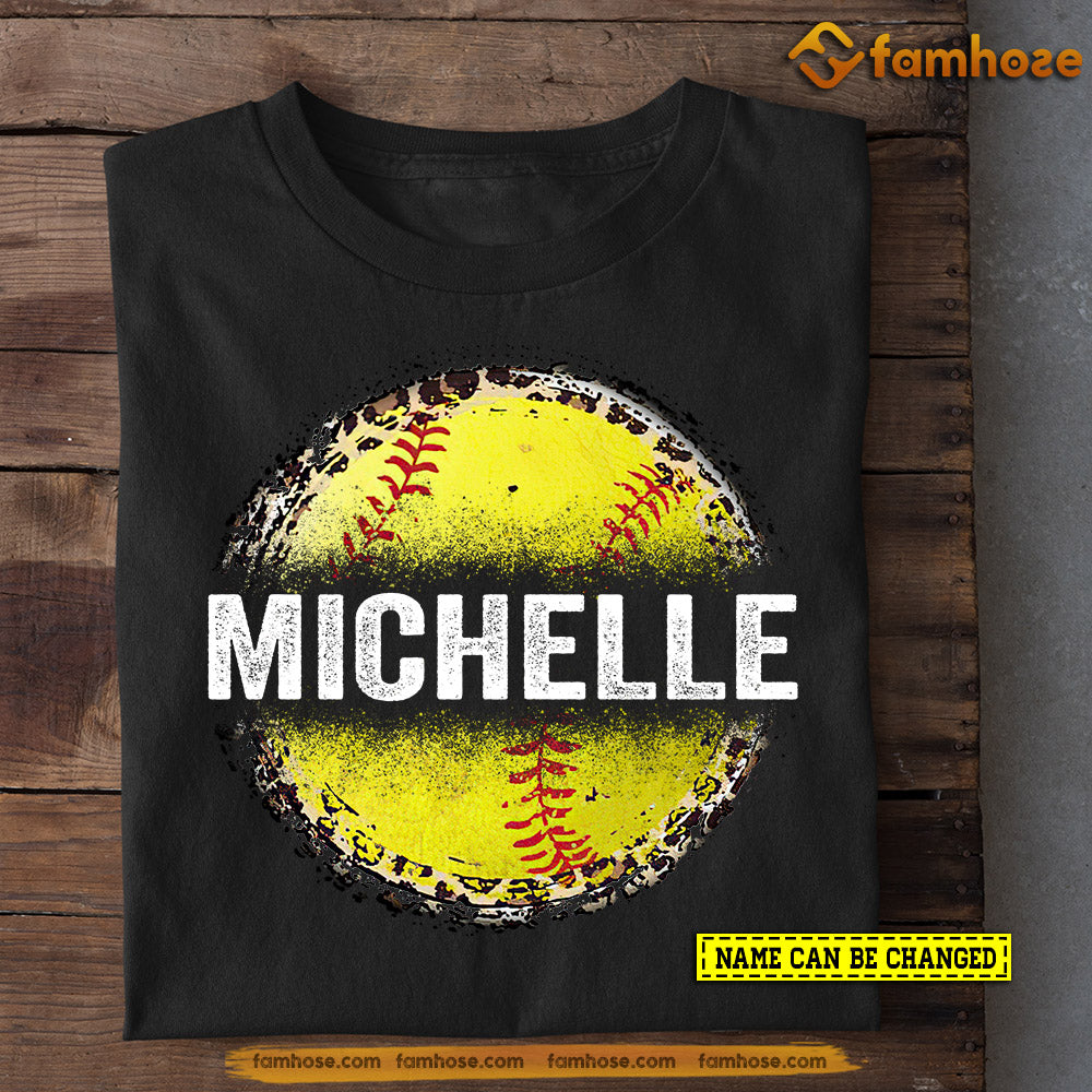 Personalized Softball T-shirt, Your Name, Gift For Softball Lovers, Softball Tees, Softball Girls