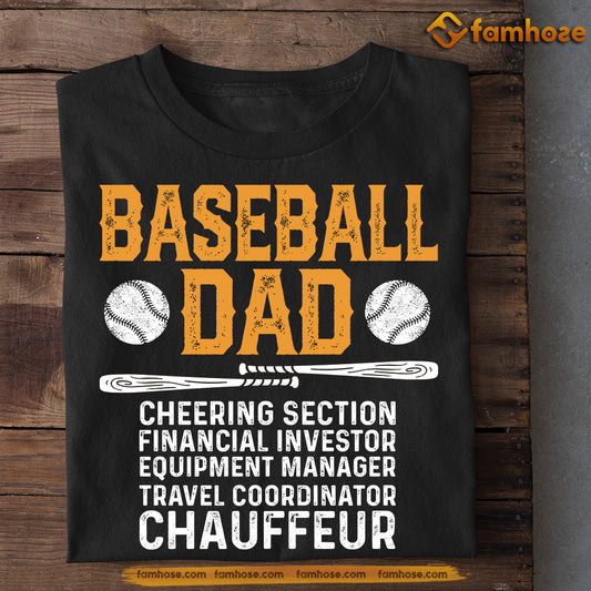 Funny Baseball T-shirt, Baseball Dad Investor Coordinator Chauffeur, Father's Day Gift For Baseball Lovers, Baseball Players