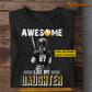 Personalized Softball Girl T-shirt, Awesome Like My Daughter Sport Tees Gift For Softball Lovers