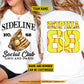Personalized Softball Girl Two-sided T-shirt, Sideline Social Club Tee Gift For Softball Lovers