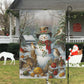 A Snowman's Festive Gathering, Christmas Garden Flag - House Flag, Christmas Flag Gift For Snowman Lovers, Snowman Flag