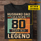 Vintage Personalized Grandpa Dad T-shirt, Husband Dad Grandpa Legend Tees Gift For Grandpa