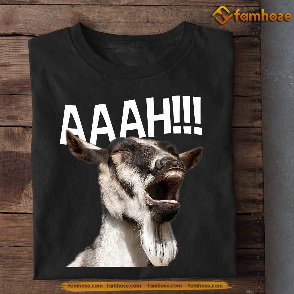 Funny Goat T-shirt, AAAAh, Gift For Goat Lovers, Goat Tees, Farmer Tees