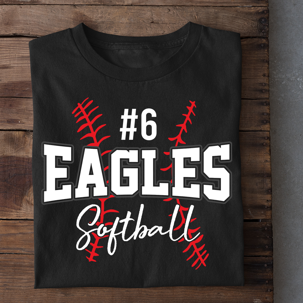 Personalized Softball T-shirt, Your Team, Gift For Softball Lovers, Softball Tees, Softball Girls