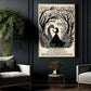 Silhouette Halloween Beauty And Dragon Canvas Painting, She Stopped Trying To Slay Her Dragons Wall Art Decor, Spooky Season Poster Gift For Dragon Lovers