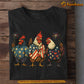 Funny July 4th Day Chicken T-shirt, Patriotic Party Chickens Gift For Chicken Lovers, Farmer Tees