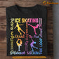 Ice Skating T-shirt, Ice Skating Quad Toe Pick Mohawk Satchow Tees Gift For Ice Skating Lovers