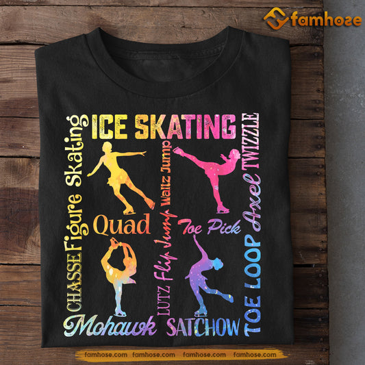 Ice Skating T-shirt, Ice Skating Quad Toe Pick Mohawk Satchow Tees Gift For Ice Skating Lovers