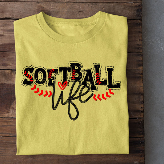 Cute Softball T-shirt, Softball Life, Gift For Softball Lovers, Softball Tees, Softball Girls