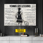 Motivational Personalized Tennis Girl Canvas Painting, Tennis Life Lessons Sports Wall Art Decor, Poster Gift For Tennis Lovers
