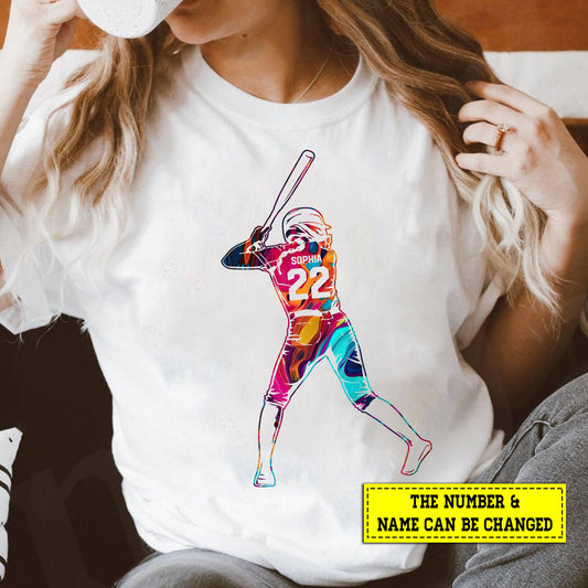 Personalized Softball T-shirt, Do Act Like Me, Gift For Softball Lovers, Softball Tees, Softball Girls