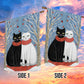 Couple Black And White Cat Together, Christmas Garden Flag - House Flag, Christmas Flag Gift For Cat Lovers, Cat Owners