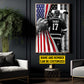 Personalized Hockey Boy Canvas Painting, Stars, Stripes & Hockey Dreams Sports Wall Art Decor, Poster July 4th Gift For Hockey Lovers, God Lovers