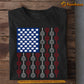 Tennis July 4th T-shirt, American Flag Made Of Tennis Tees Gift For Tennis Lovers