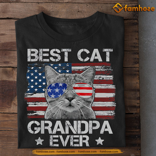 Cat T-shirt, Best Cat Grandpa Ever, Father's Day Gift For Cat Lovers, Cat Owners Tees