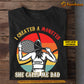 Funny Personalized Tennis Dad Daughter T-shirt, I Created A Monster She Calls Me Dad Sport Tees Father's Day Gift For Tennis Lovers