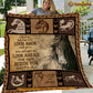 Horse Blanket, When It's Too Hard To Look Back Look Ahead Fleece Blanket - Sherpa Blanket Gift For Horse Lover