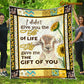 Goat Blanket, I Didn't Give You The Gift Of Life Goat Fleece Blanket - Sherpa Blanket Gift For Goat Lover