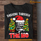 Cool Cat Christmas T-shirt, Dashing Through The No, Gift For Cat Lovers, Cat Tees, Cat Owners