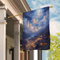 Angels Above The Ancient Village, Christmas Garden Flag - House Flag, Christmas Flag Gift For Angel Lovers, Angel Flag