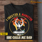Funny Personalized Ballet Dad Daughter T-shirt, I Created A Monster She Calls Me Dad Sport Tees Father's Day Gift For Ballet Lovers