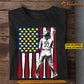 Personalized Softball Woman July 4th T-shirt, American Flag Made Of Softball Sport Tees Gift For Softball Lovers