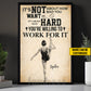Motivational Personalized Gymnastic Girl Canvas Painting, It's Not About How Bad You Want It Wall Art Decor, Poster Gift For Gymnastic Lovers
