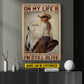 Motivational Personalized Horse Riding Girl Canvas Painting, I'm Seriously Impressed I'm Still Alive Wall Art Decor, Poster Gift For Horse Girl