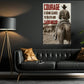 Horse Riding Man Canvas Painting, Courage Is Being Scared To Death And Saddling Up Away Wall Art Decor, Poster Gift For Cowboy Lovers
