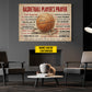 Personalized Basketball God Canvas Painting, Basketball Player's Prayer Sport Wall Art Decor, Poster Gift For Basketball Lovers