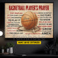 Personalized Basketball God Canvas Painting, Basketball Player's Prayer Sport Wall Art Decor, Poster Gift For Basketball Lovers
