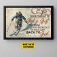 Personalized Skiing God Canvas Painting, Your Talent Is God's Gift Wall Art Decor, Poster Gift For Skiing Lovers, God Lovers