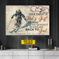 Personalized Skiing God Canvas Painting, Your Talent Is God's Gift Wall Art Decor, Poster Gift For Skiing Lovers, God Lovers