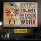Personalized Baseball Man Canvas Painting, There May Be People Who Have More Talent Than You Sport Wall Art Decor, Poster Gift For Baseball Lovers