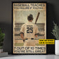 Personalized Baseball Man Canvas Painting, If You Fail 7 Out Of 10 Times You're Still Great Sport Wall Art Decor, Poster Gift For Baseball Lovers